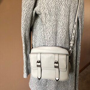 Rebecca Minkoff Light Gray Crossbody (Chevron Quilted)